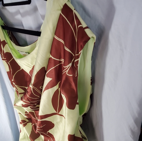 ASOS Green and Brown Floral Maxi Dress - Picture 8 of 12